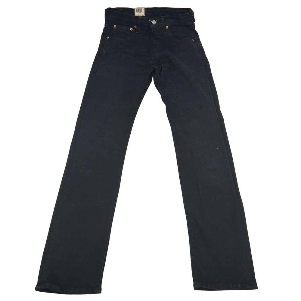 Levis 501 Original Stretch Jeans Men's 29x34 (Act 27x33) Black‎ Button Fly NEW